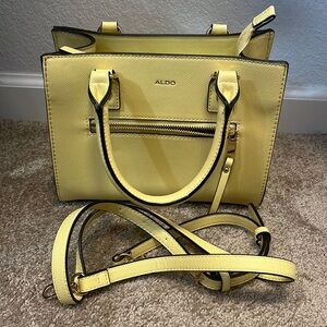 Aldo crossbody medium bag yellow new without tags